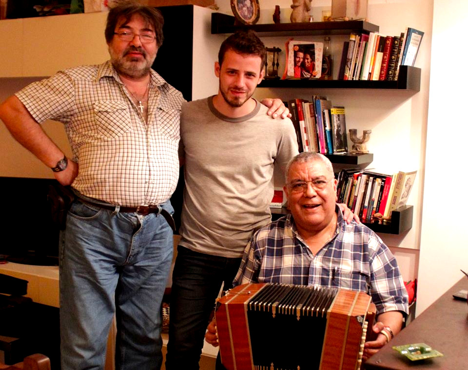 Baltazar Estol con Julio Pane e Dino Saluzzi.